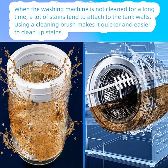 4Pcs Washing Machine Cleaning Brush, Washing Machine Brush Washing Machine Cleaner Front Load Washer Cleaner Brush Load Washer Cleaner Drum Washing Machine Cleaning Tools