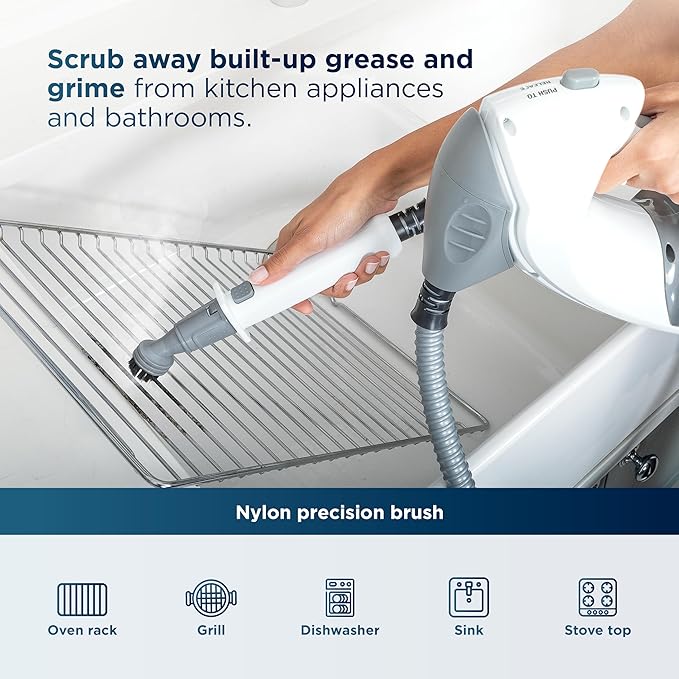 Shark Lift-Away 5-in-1 Steam Mop with Detachable Handheld Steam Cleaner, for Whole Home Cleaning including Sealed Hard Floors, Kitchens, Bathrooms, Upholstery, Cars, Grout & more, Blueberry, S3972BRN
