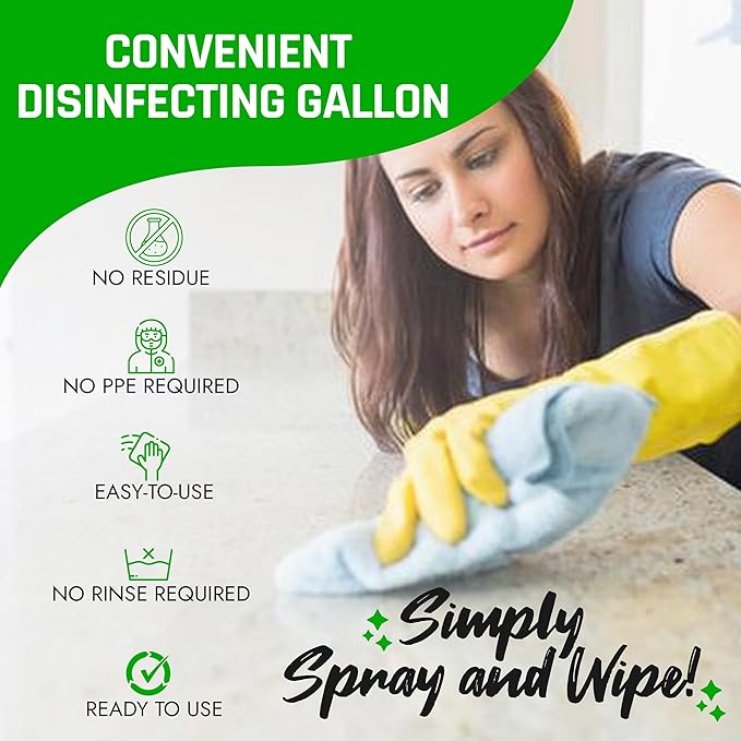 LUCAS-CIDE Ready To Use All Purpose Cleaner - Home Essentials Cleaning Supplies For Everyday Hygiene - Thyme Scented Disinfecting Bathroom Cleaner, Glass Cleaner, Floor Cleaner, etc.