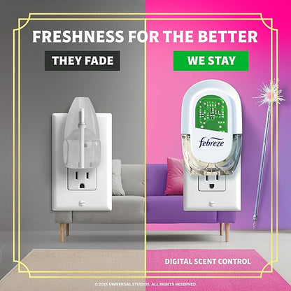 Febreze Plug-In Air Freshener, “Wicked: For Good” Limited Edition Odor-Fighting Scented Oil Refill, Home, Bathroom & Kitchen Use, Long Lasting, Beautifical Blossom, 2 Count