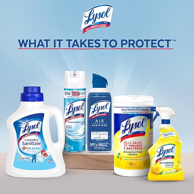 Lysol Air Sanitizer Spray with Bacterial Odor Eliminator for Home & Office, Sanitizing Air Spray, Air Freshener Alternative, Simple Fresh Scent,10 oz (Pack of 3)