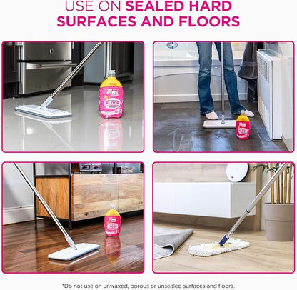 Stardrops - The Pink Stuff - The Miracle Floor Cleaner Spray - Squirt and Mop, (Pack of 4)