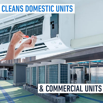 Essential Values Coil Cleaner for AC Unit (Gallon) | AC Coil Cleaner That is Non Foam Formula for Condenser Coils - Heavy Duty Professional Grade & For Commercial & Residential Air Conditioner