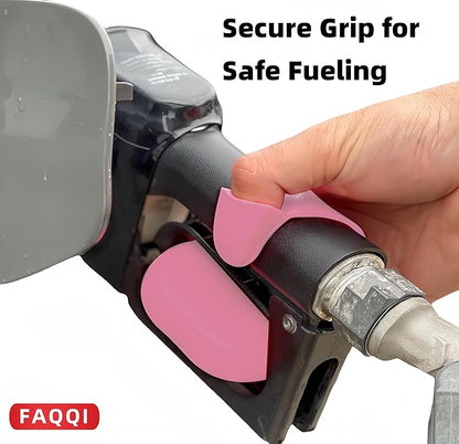 Pink Reusable Silicone Fuel Glove-Silicone Glove for Pumping Gas-Protect Hands from Filthy Gas Pump Handles and Keypads, Durable and Universal