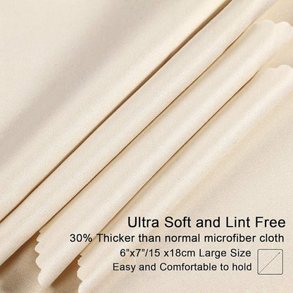 waka 10 Pack Upgraded Microfiber Cleaning Cloth, 6x7 Lint Free Cloth for Eyeglasses, Camera Lens, Cell Phones, LCD Screens, Computers, CD DVD, Eye Glass and Other Delicate Surfaces Wipes Cleaner
