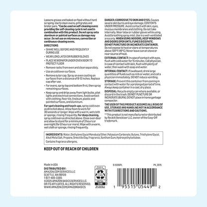 Amazon Basics Fume Free Oven Cleaner, Lemon Scent, 16 oz, Pack of 1