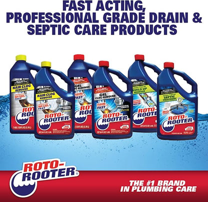 Roto-Rooter 351271 Build-Up Remover Drain Cleaner,64 oz,(Pack of 2)