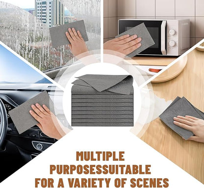 10 Pcs Magic Cleaning Cloth,7.87x9.8inch Thickened Magic Cleaning Cloth,Reusable Microfiber Rag Cloth for Car, Window, Mirror Etc Multipurpose
