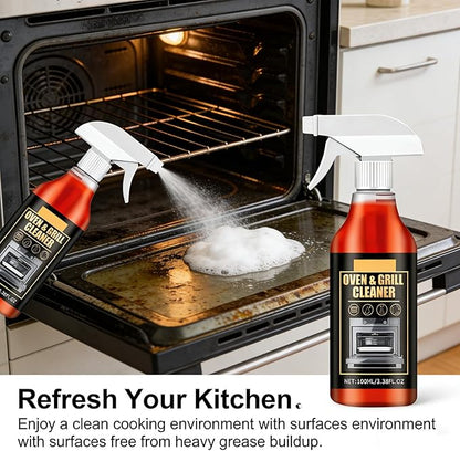 MYSQIHO Kitchen Heavy Oil Cleaner Spray, 100Ml All Purpose Kitchens Heavy Oil Cleaning Agent, Clean Spray Cleaner for Ovens, Countertops, Stovetop (2pcs)