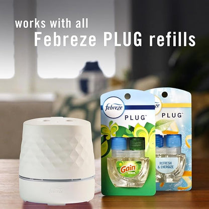 Starter Kit, Oil Diffuser, Air Freshener Plug in, Continuous Scent Device + 1 Refresh & Energize Refill