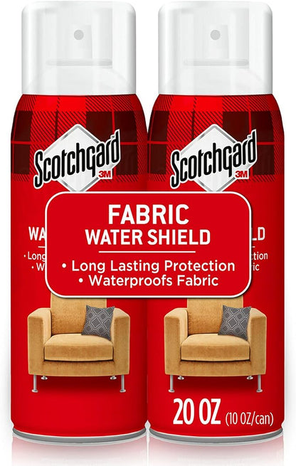 Scotchgard Fabric Water Shield, Water Repellent Spray for Spring and Summer Clothing and Household Upholstery Items, Long-Lasting Protection for Seasonal Fabric, Two 10 Oz Cans (Pack of 2)