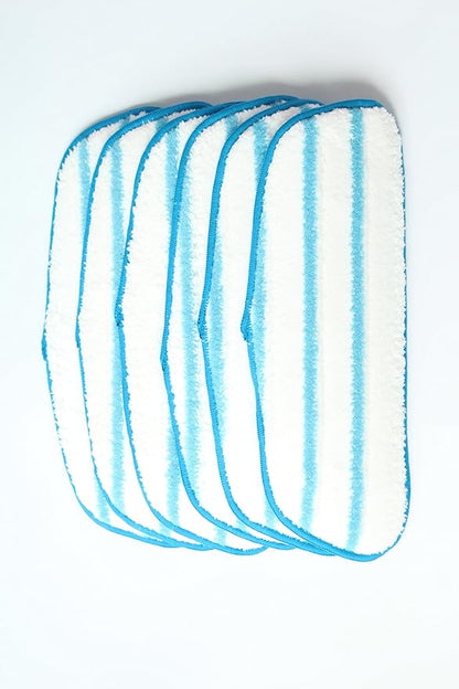 Reusable Wet Mop Pad Fit Dirt Devil Steam Mop, Replacement with AD51000, 6pk
