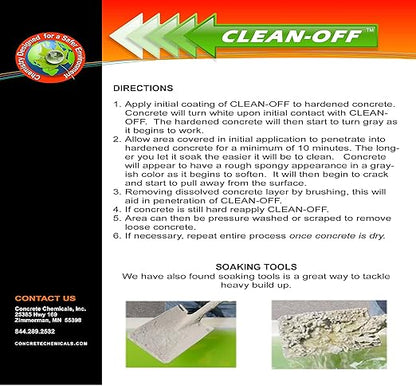 CLEAN-OFF Liquid Concrete Remover 5 Gallon