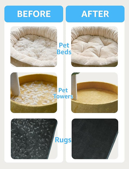 2 PCS Pet Hair Removal Tool - Lint Remover, Carpet Scraper & Shaver for Carpets - Dog & Cat Hair Remover with Carpet Rake for Car,Rugs,Couch,Furniture - Fur Cleaner Tool