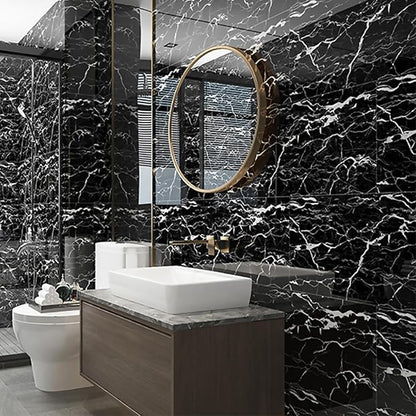 10-Sheet 23.6"x11.8" Marble Peel and Stick Wall Panels (19.4 Sq. Ft. Coverage), PVC Backsplash Tile for Living Room, Bedroom, Kitchen, Dining Room