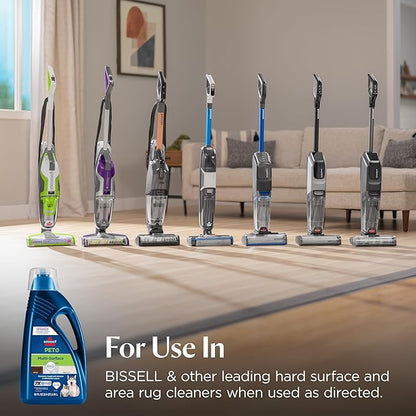 Bissell Multi-Surface Pet Solution with Febreze freshness, For Use in CrossWave and Other Leading Hard Surface and Area Rug Cleaners, 80oz, Dissolves Dirt, grime, and Tough Sticky Messes