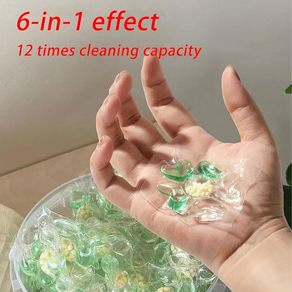 JiaMiMoo PODS Laundry Detergent Pacs, 140 Count，Camellia Aroma, Powerful 6-in-1 Clean in One Step，HXDERE PODS Laundry Detergent