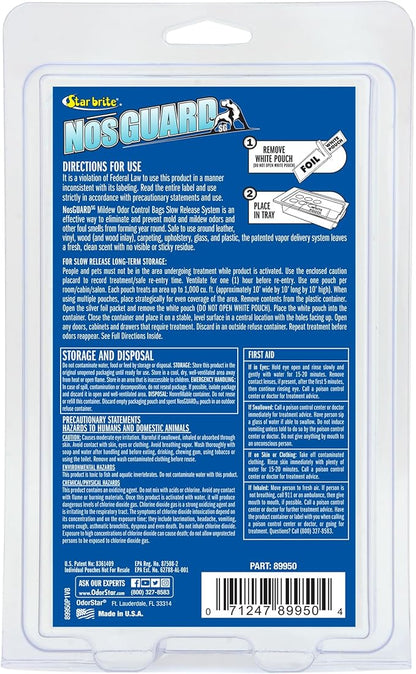 Star Brite NOS-Guard Mildew Odor Control Bags - Slow Release System - Twin Pack