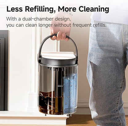 Uwant Carpet Cleaner Machine 18Kpa Powerful Suction, Portable Carpet Cleaner for Pet Stains with Cleaning Tools&Solution Self-Cleaning Upholstery Cleaner for Car, Couch, Rug, Spot (White)