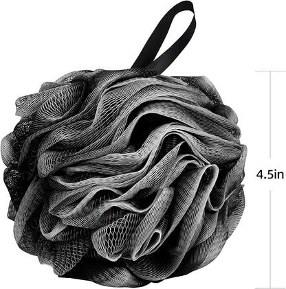 Fu Store Loofah Sponge Shower Loofahs 50g Bath Sponges Mesh Balls Body Scrubber Exfoliator Wash Back Scrubber Bathroom Men Women 4 Pack Scrubbers Cleaning Bathing Accessories