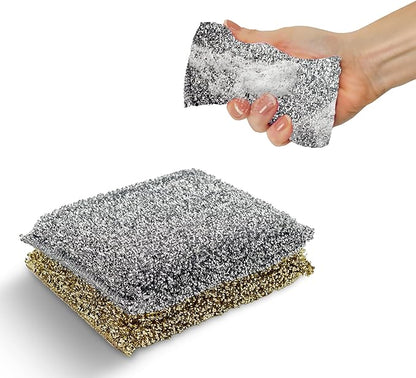 Perfect Scour 2 Pack Scrub Sponges for Kitchen - Multipurpose Non-Scratch Sponge with Heavy Duty Scouring Power - Soft and Fast Cleaning Scrubber for Cleaning Dishes, Pans, Pots and Hard Stains