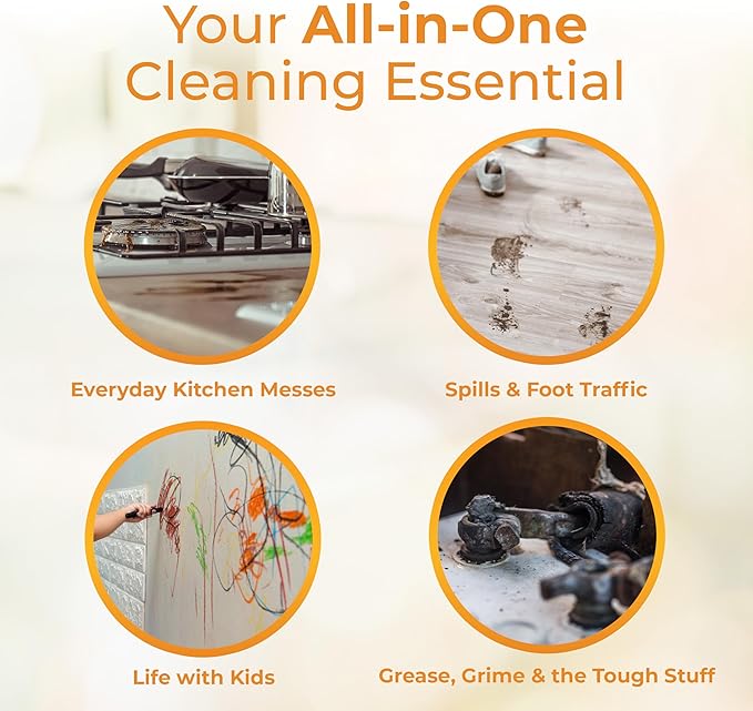 Hygea Natural Citrus Sparkle Chemical-Free Heavy Duty Degreaser & All Purpose Cleaner - Pure Citrus Extracts & Natural D-limonene - Removes Grease, Dirt & Grime (128oz Gallon)