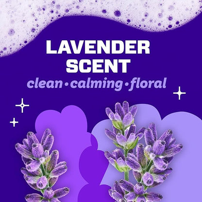 Mr. Clean Magic Eraser Sponge, Bathroom, Shower, Tub Cleaner, Soap Scum Remover, Bathroom Cleaning Supplies, Dawn Cleaning Power with Lavender Scent, Shower & Tub, 6ct