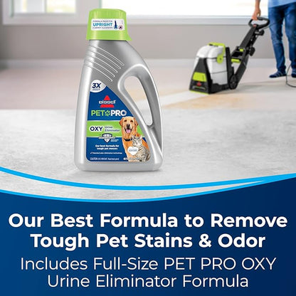 Bissell® Big Green® PET PRO Carpet Cleaner with 8 Row XL DirtLifter PowerBrush, 9-inch Long Reach Hose, 2 Upholstery Tools, Includes Pet Pro Oxy Urine Eliminator Formula