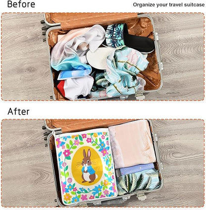 Mesh Laundry Bags Lingerie Bags for Washing Delicates 2 PCS Durable Wash Bag with Zipper Small and Medium Washable Bright Colorful Easter Eggs
