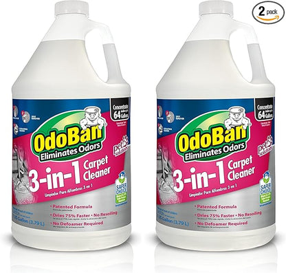 OdoBan 3-n-1 Carpet Cleaner, 128 Fl Oz (Pack of 2)