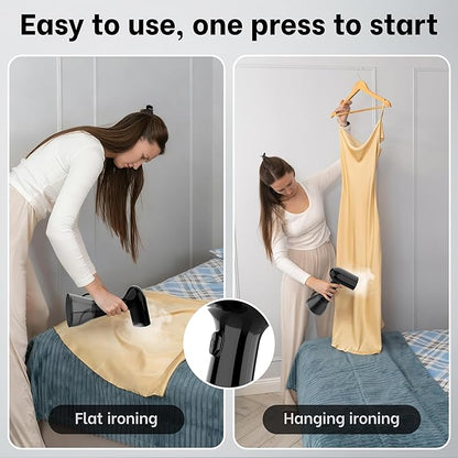 GS01 Steamer for Clothes, clothes steamer handheld with Ultra Large 400ml Water Tank, 1500W High Power, 20S Fast Heat-up,Wrinkle Remover,Portable Handheld Design Travel Steamer