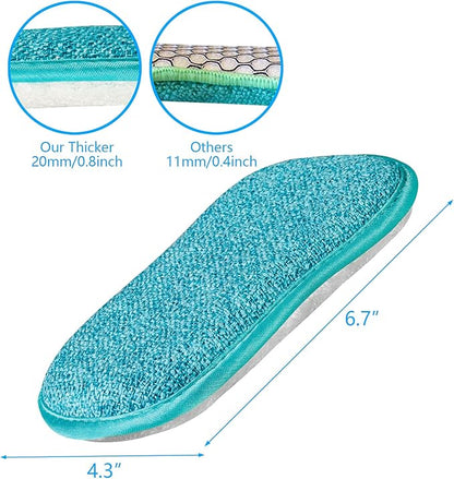 10 Pack Kitchen Dish Sponges Scrubber Non-Scratch Multi-Purpose Dishcloths, Sponge Along with Heavy Duty Scouring Power - Effortless Cleaning of Dishes, Pots and Pans