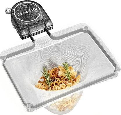 Botsparty Kitchen Sink Strainer Basket with Suction Cups,50 Replaceable Mesh Bags & Adjustable Design - Food Filter &Catcher for Veggies, Fruits, Dishes