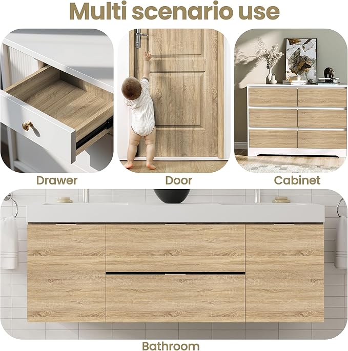 Wood Contact Paper Peel and Stick - Self Adhesive Vinyl Wrap Cabinet Wooden Oak Grain Wallpaper - Kitchen Waterproof Countertop Wall Cover Roll - Removable Covering for Counter Furniture 17.5x393.7in