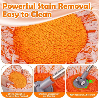 Keyloland Wall Mop, Primium 68” Wall Cleaner, High-Quality Baseboard Cleaner, Professional-Grade Baseboard Cleaner Tool with Handle, Superior Quality Dust Mop, Efficient Ceiling Fan Cleaner Duster