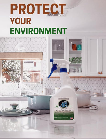 DWD2 Protect Multi-Surface Odor Control Spray 32 oz – Plant-Derived Formula for Hard & Soft Surfaces, Non-Toxic Indoor Freshening Solution for Home, Office & Commercial Spaces