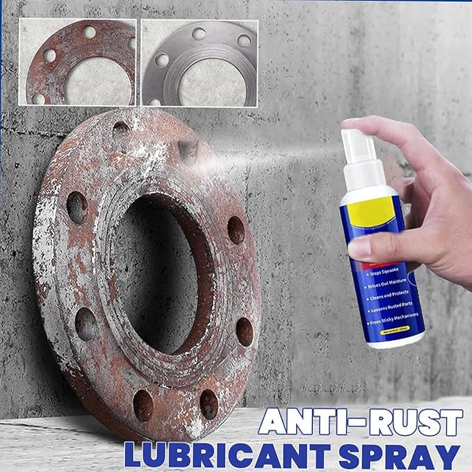 Wangle Rust Remover, 2026 Upgrade Anti-Rust Spray, Multi-Functional Quick-Acting 𝐑ust 𝐑emoval 𝐒pray, Anti-Rust Lubricant Spray & Rust Remover, For Metal, Vehicles (3 pcs)
