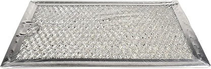 HQRP 2-Pack Microwave Oven Hood Aluminum Mesh Grease Filter compatible with GE WB06X10654 AP3883320 PS1018833 G-5012 Replacement fits GEHCSA1201RSS01 JVM1490BD003 ZSA1201RSS01
