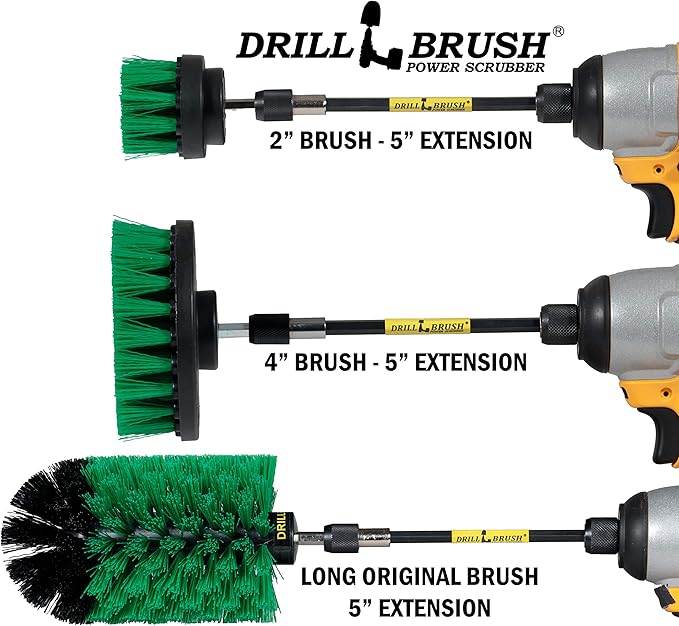 Kitchen Cleaning Supplies with Long Reach Extension - Oven Scrubbing Complete Kit - Microwave Cleaning Tools - Countertop Scrubber Brush Set - Fridge Cleaner and Scrubbing Tools - Kitchen Sink Brush