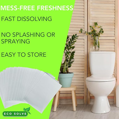Natural Toilet Bowl Cleaner Strips, Unscented, Eco-friendly, Non-toxic, Septic Safe, Removes Odors & Stains, Plastic-free, Toilet Bowl Cleaner for Quick and Easy Cleaning (180 count)