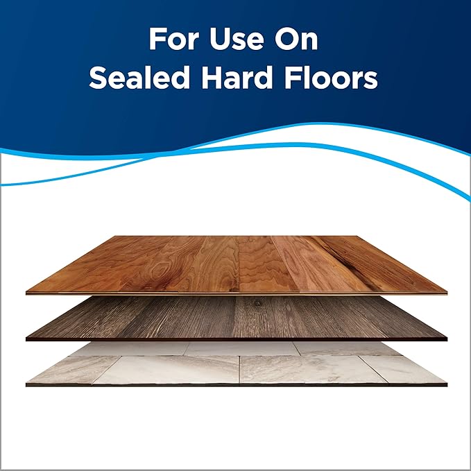 Bissell Hard Floor Sanitize Solution, For use in CrossWave and Spinwave, 80oz, Eliminates 99.9% of bacteria
