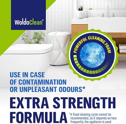 WoldoClean 3in1 Toilet Bowl Cleaner Tablets 35 Uses - Automatic Tank & Bowl Descaler, Heavy Duty Limescale & Hard Water Stain Remover, Eucalyptus Scent, No Blue Water Dye