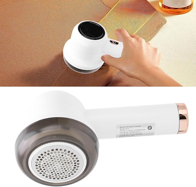 Fabric Shaver, Rechargeable Lint Remover, Lint Remover for Clothes, Sweater Shavers, 8W 3 Gear Large Capacity Shaver, Electric Lint Shaver with Battery Display for Clothes