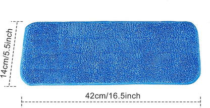 6 Pieces Microfiber Cleaning Pads Reveal Mop 16 to 18 inch Fit for Most Spray Mops and Reveal Mops Washable (16.5 x 5.5 inch)