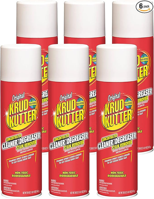 Krud Kutter 339798-6PK Original Concentrated Cleaner/Degreaser Stain Remover Aerosol, 20 oz, 6 Pack