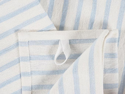 KAF Home Assorted Flat Kitchen Towels - Set of 10, 18 x 28 Inch (Sky)