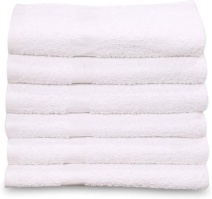 GOLD TEXTILES 120 PC New Cotton Blend White Restaurant Bar Mops Kitchen Towels 28oz (10 Dozen) (120, White)