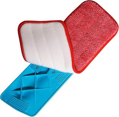 Shappy 3 Pack Reusable Microfiber Mop Pads Spray Mop Replacement Heads Cleaning Pad for Wet Dry Reveal Mops Pads for Floor Cleaning 16.5 x 5.5 Inch