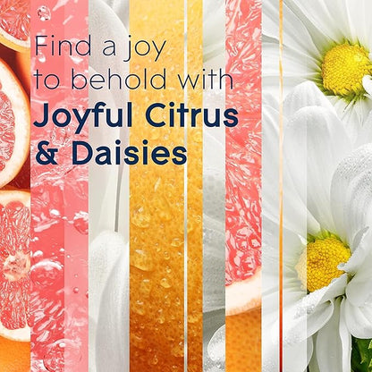 Glade PlugIns Refills Air Freshener, Scented and Essential Oils for Home and Bathroom, Joyful Citrus & Daisies, 3.35 Fl Oz, 5 Count