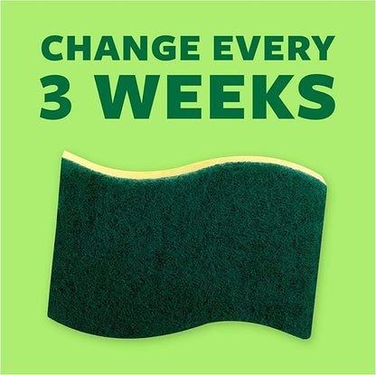 Scotch-Brite Heavy Duty Scrub Sponges, for Washing Dishes and Cleaning Kitchen, 12 Scrub Sponges (Pack of 2)